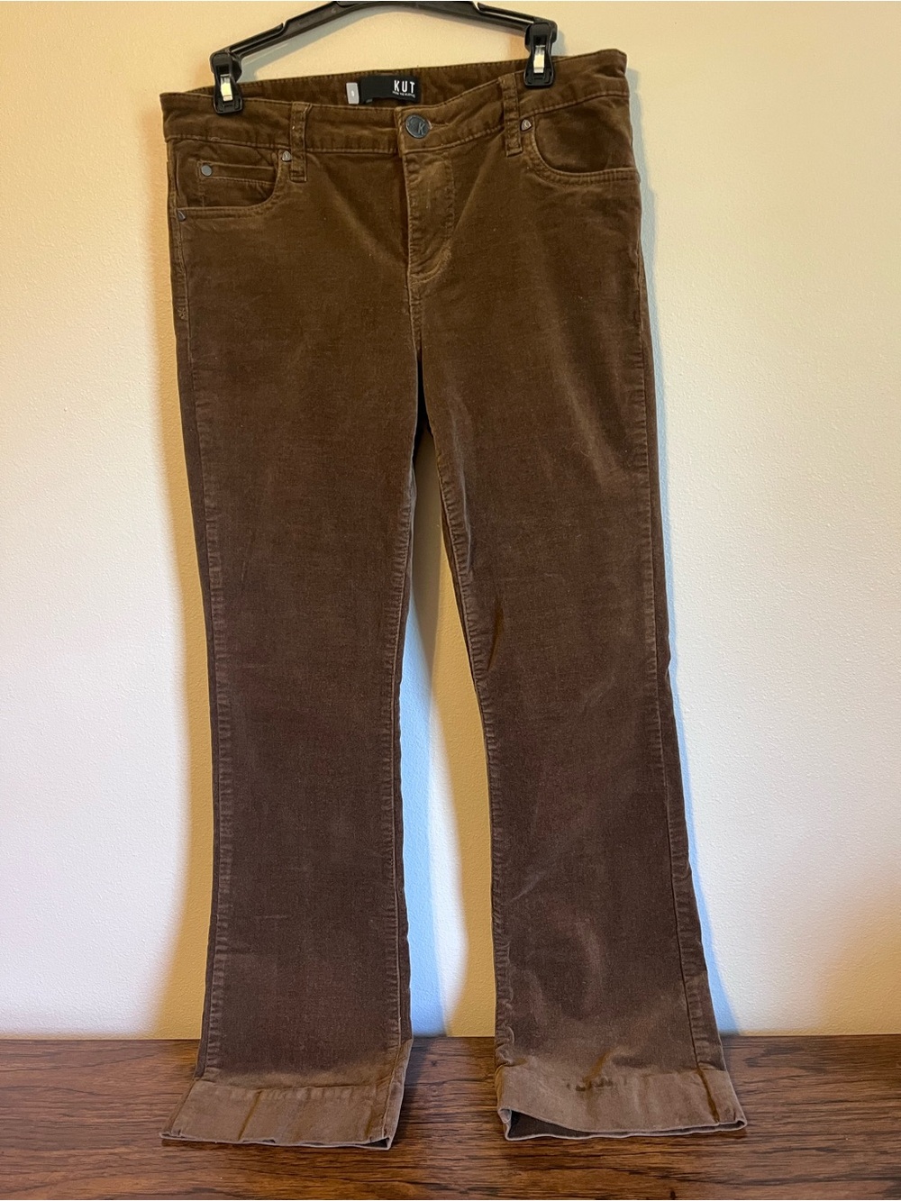 KUT from the Kloth Brown Corduroy Bootcut Pants